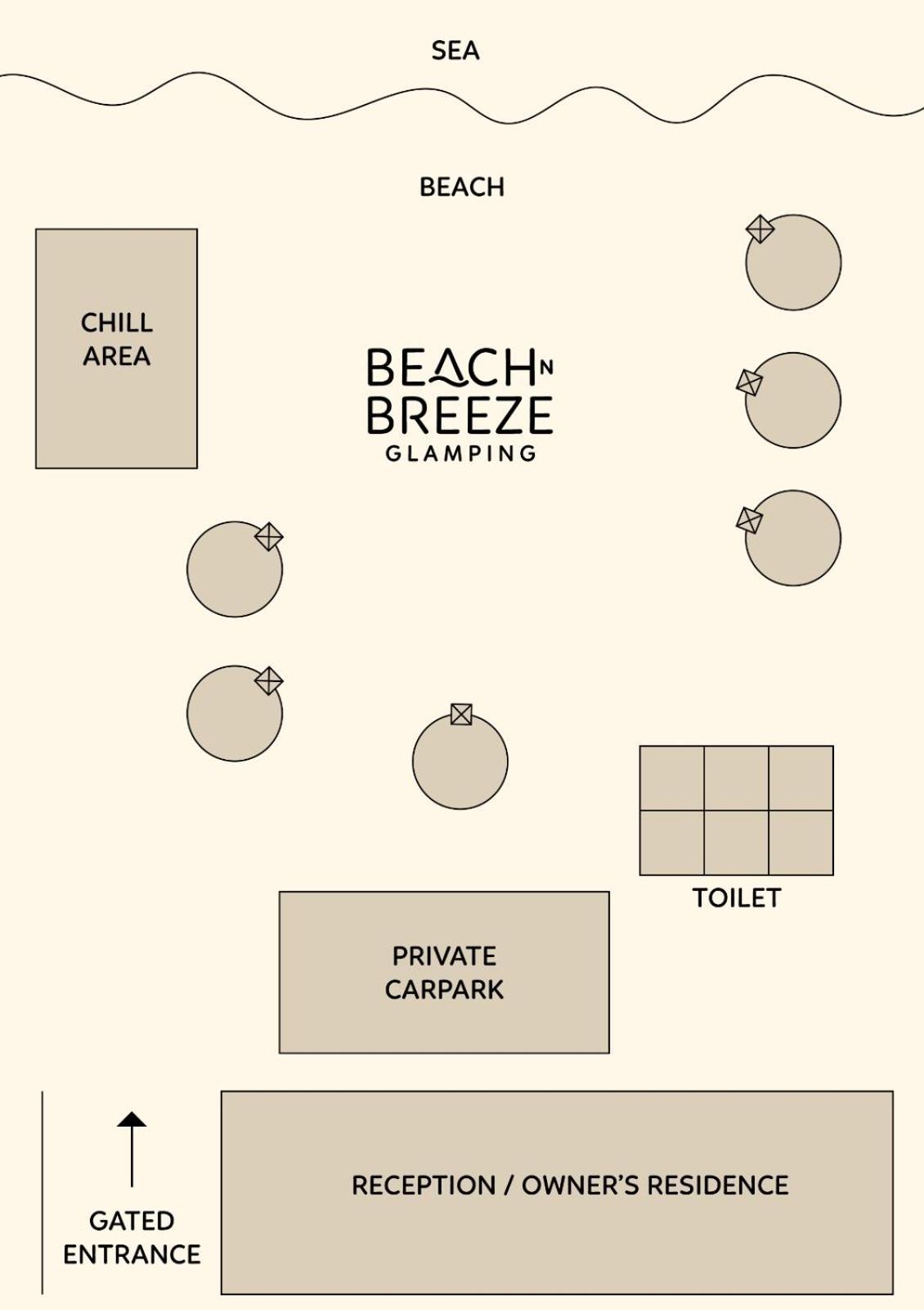Beach N Breeze Glamping Malacca Εξωτερικό φωτογραφία
